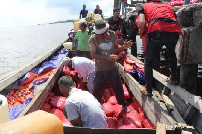 Bea Cukai dan TNI gagalkan penyelundupan 11 ton bawang merah ilegal asal Malaysia