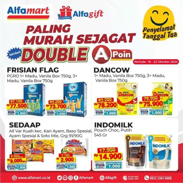 Promo Alfamart Paling Murah Sejagat Periode 16-23 Oktober 2024