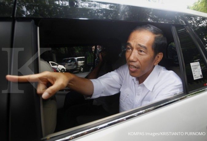 Jokowi tiba di Balaikota tanpa disambut Ahok 