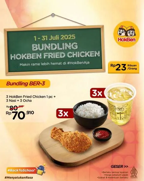 Promo Bundling HokBen Fried Chicken Ber-3 Juli 2025