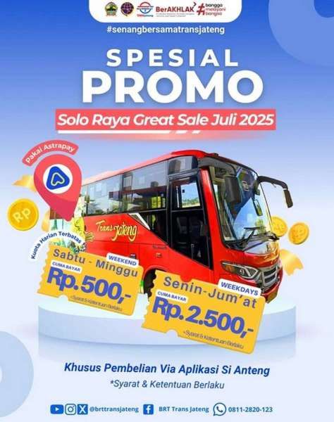 Promo BRT Trans Jateng Spesial Solo Raya Great Sale 2025