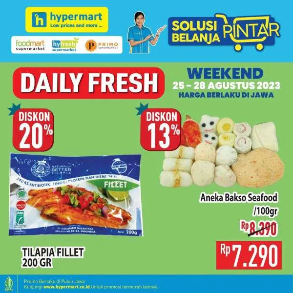 Promo Hypermart Hyper Diskon Weekend Periode 25-28 Agustus 2023