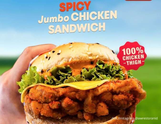 Cuma di Jumat! Promo A&W FriDeal Beli 1 Gratis 1 Spicy Jumbo Chicken Sandwich Hemat