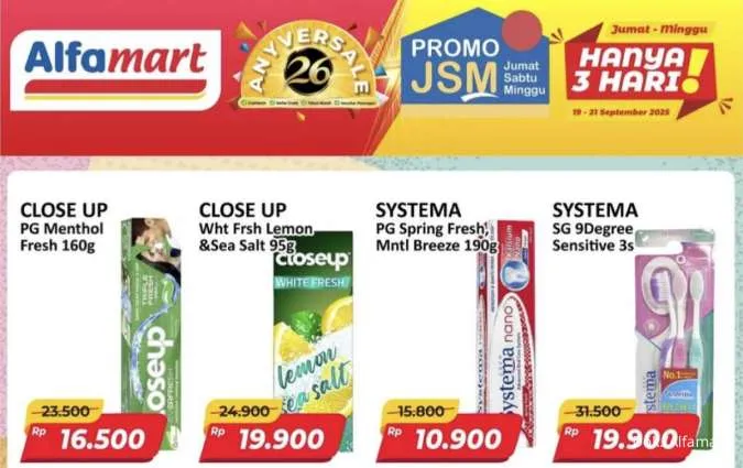 Katalog Promo JSM Alfamart Periode 19-21 September 2025, Spesial Anniversary!