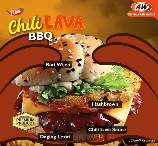 Chili Lava BBQ Burger AW Restoran