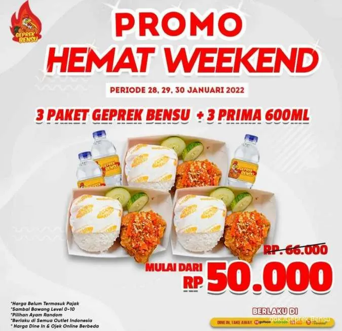 Promo Geprek Bensu Weekend