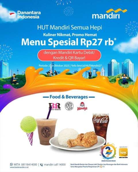 Promo HUT Bank Mandiri ke-27