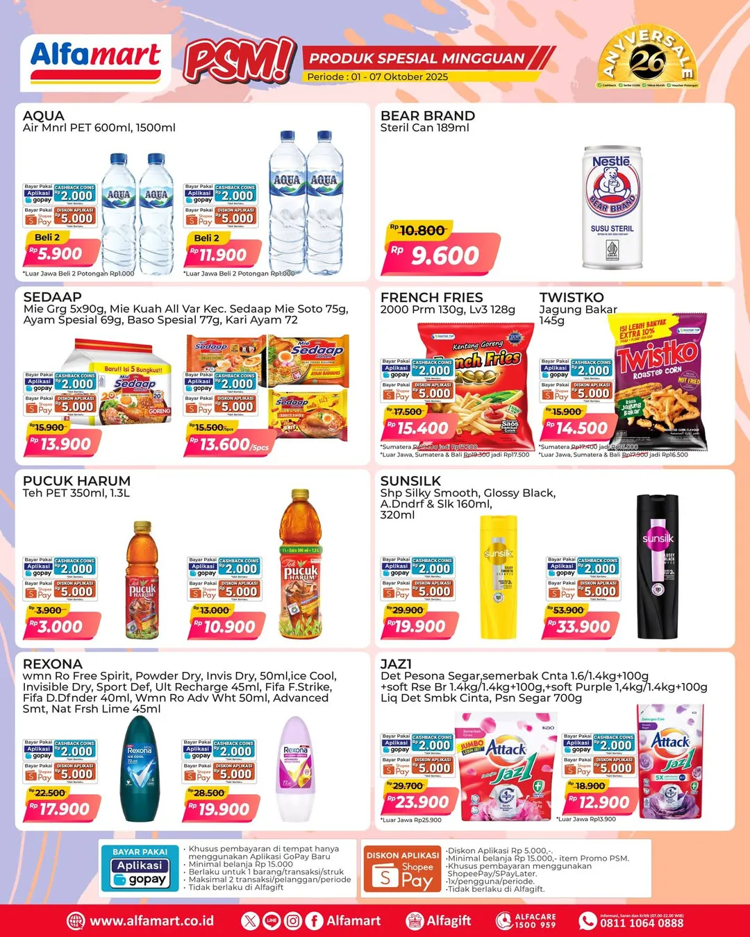 Promo PSM Alfamart Periode 1-7 Oktober 2025