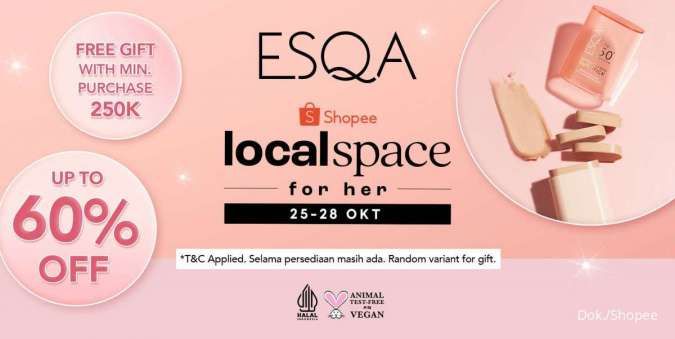 Promo Makeup ESQA Diskon Hingga 60%, Berlaku Sampai 28 Oktober 2022