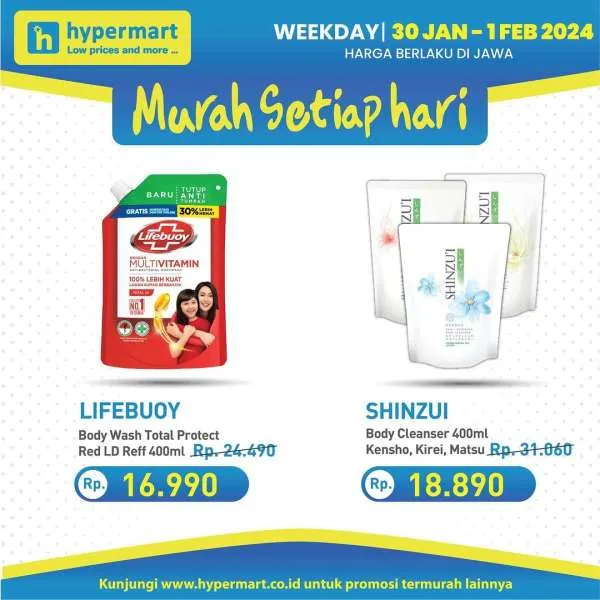 Promo Hypermart Hyper Diskon Weekday Periode 30 Januari-1 Februari 2024