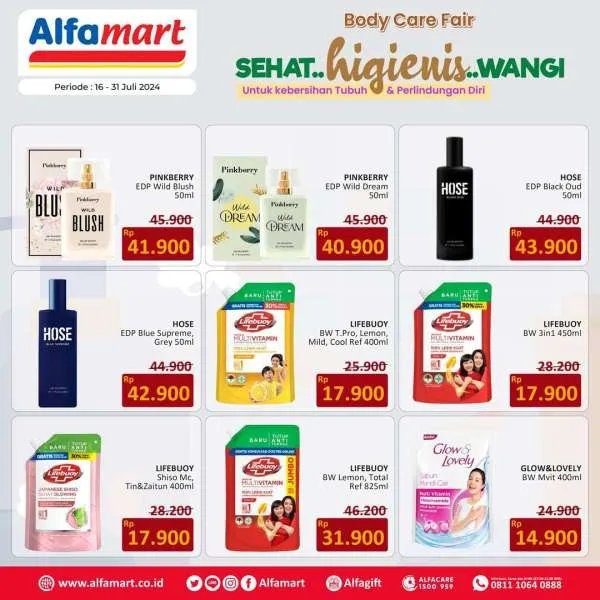 Promo Alfamart Body Care Fair Periode 16-31 Juli 2024