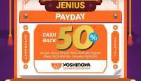 Promo Jenius Payday 25 September 2024 di Yoshinoya hingga Gofood, Potongan 50%