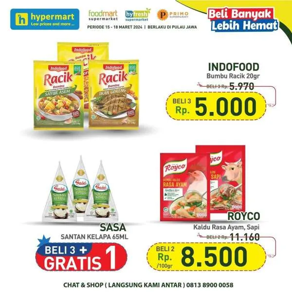 Promo Hypermart Beli Banyak Lebih Hemat Periode 15-18 Maret 2024