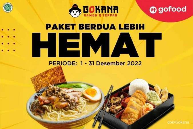 Promo Gokana Desember 2022, Beli Paket Hemat Berdua dan Bertiga Diskon via GoFood