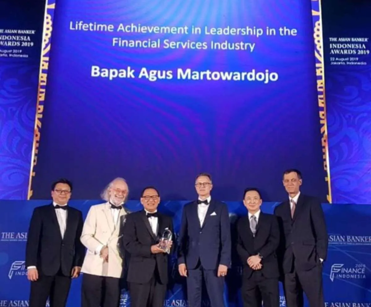 Agus Martowardojo terima penghargaan prestasi kepemimpinan tertinggi The Asian Banker