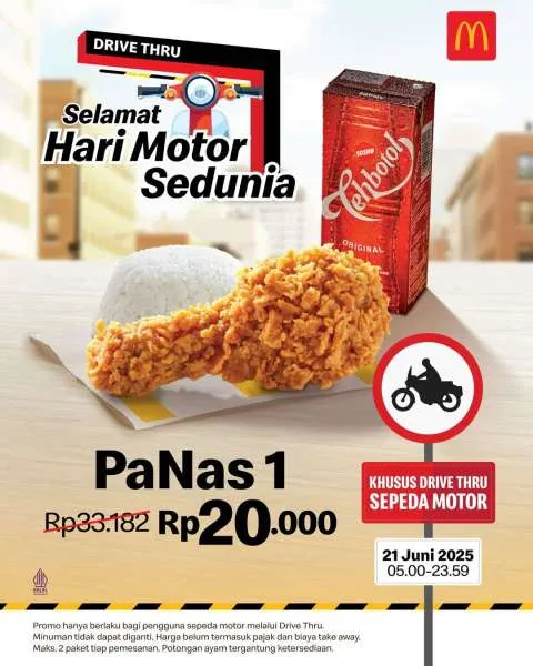 Promo McD Hari Motor Sedunia 21 Juni 2025
