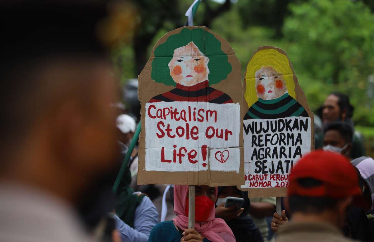 Aksi Rakyat Menolak Penggusuran di Jakarta