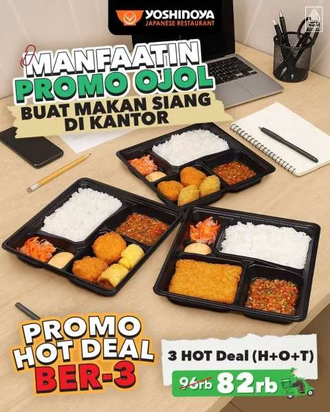 Promo Ojol Yoshinoya untuk Makan Siang Agustus