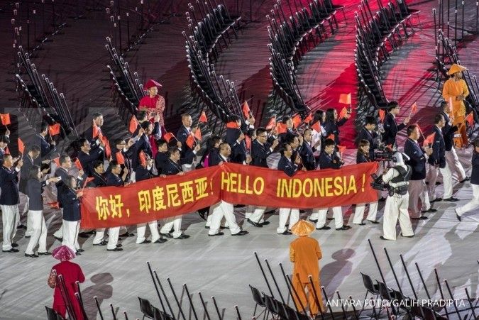 Penonton diajarkan bahasa isyarat saat pembukaan Asian Para Games