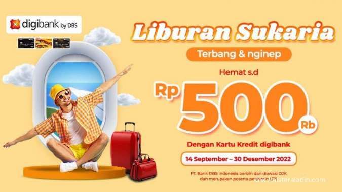 Promo Kartu Kredit Digibank, Diskon Hotel & Tiket Pesawat Mister Aladin Rp 500.000