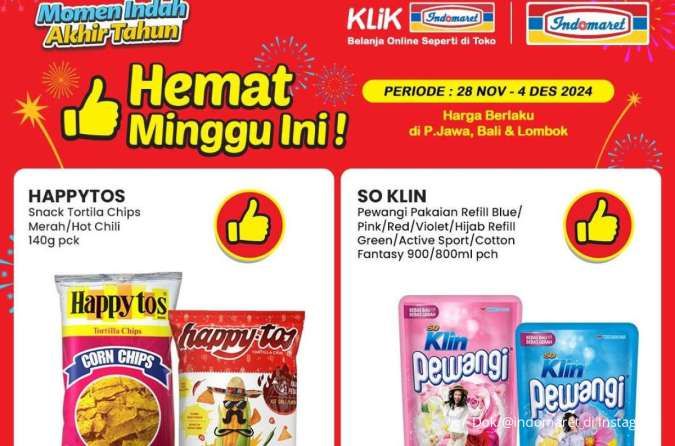 Promo Indomaret 28 November-4 Desember 2024, So Klin Pewangi Lebih Hemat Sampai Besok