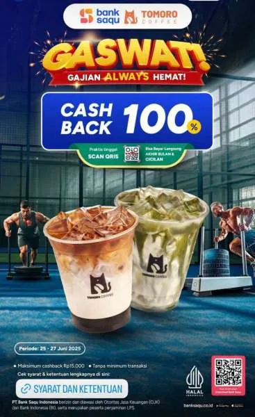 Promo Bank Saqu Gaswat dengan Tomoro Coffee