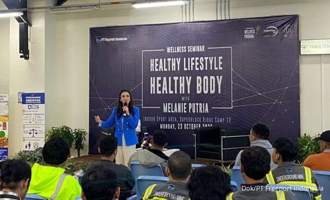  Melanie Putria Bagikan Tips Pola Hidup Sehat untuk Pekerja Freeport Indonesia