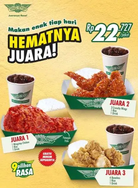 Promo Wingstop November 2023: Hematnya Juara Rp 22.727