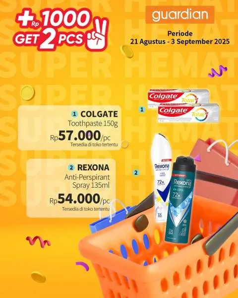 Promo Guardian Super Hemat Periode 21 Agustus-3 September 2025