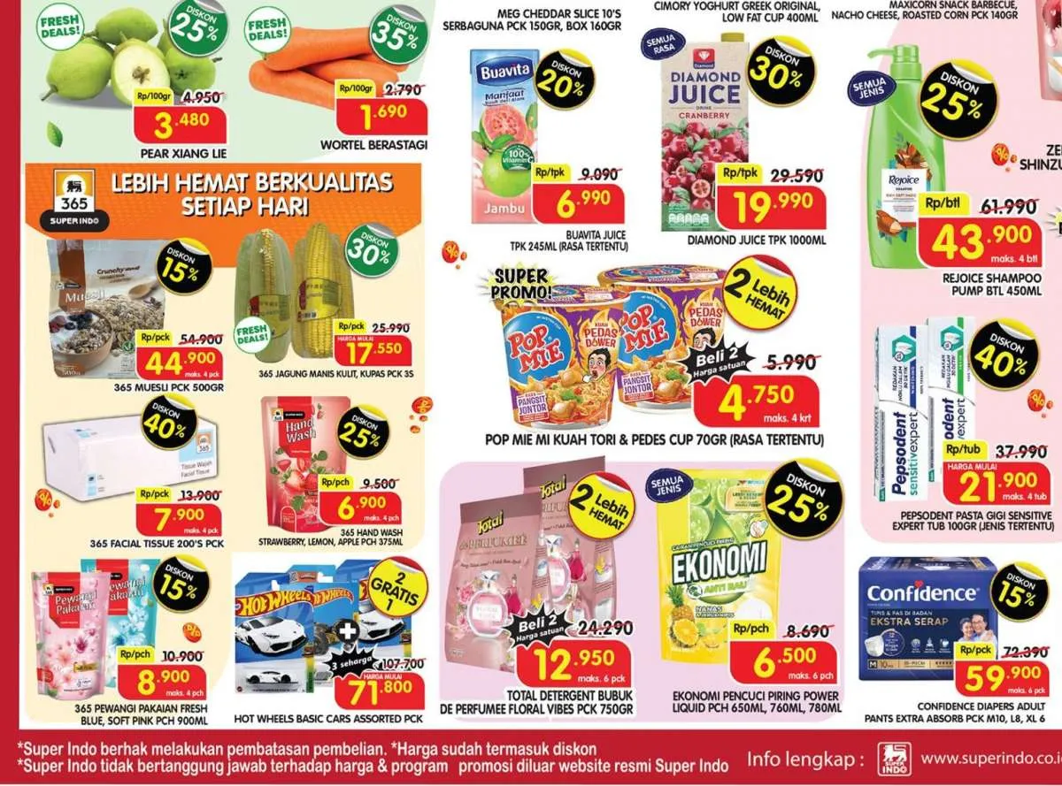 Promo Superindo Weekday 18 Juni 2025, Deterjen Beli 2 Lebih Hemat Sampai Besok