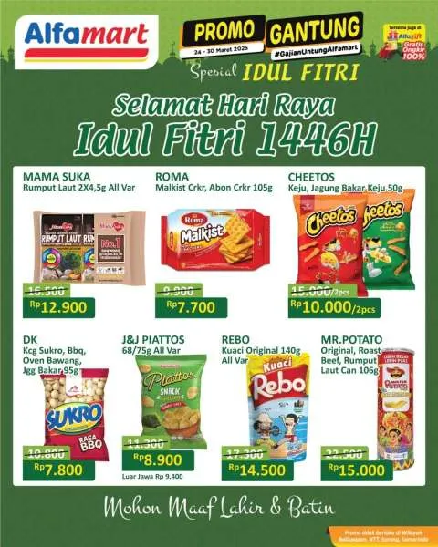 Promo Alfamart Gantung Spesial Idul Fitri Periode 24-30 Maret 2025