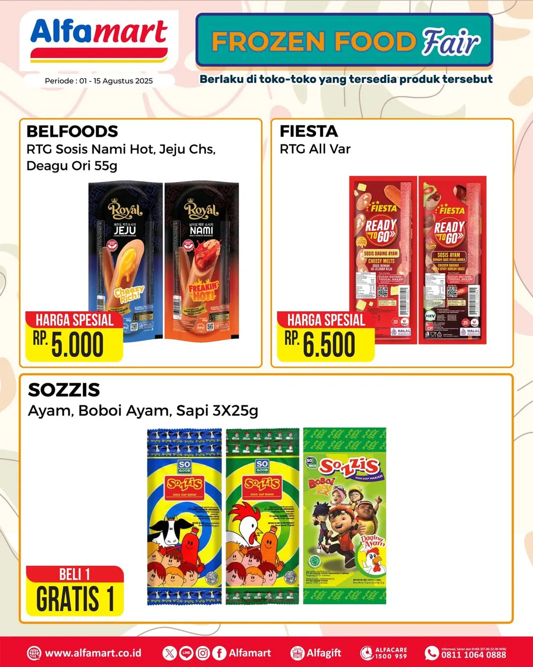 Promo Alfamart Frozen Food Fair Periode 1-15 Agustus 2025