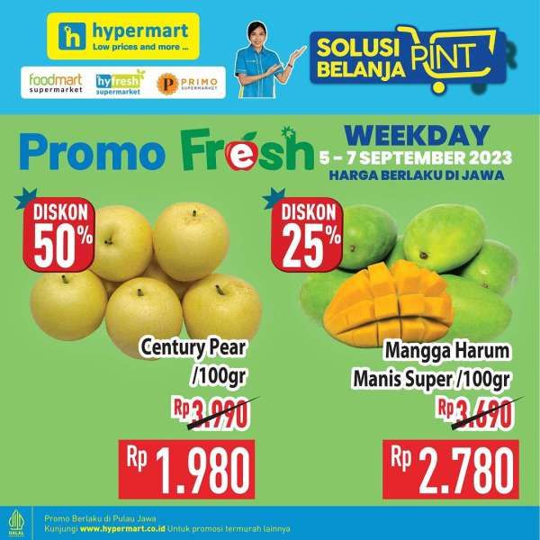 Katalog Promo Hypermart Terbaru 5-7 September 2023, Promo Hyper Diskon Weekday