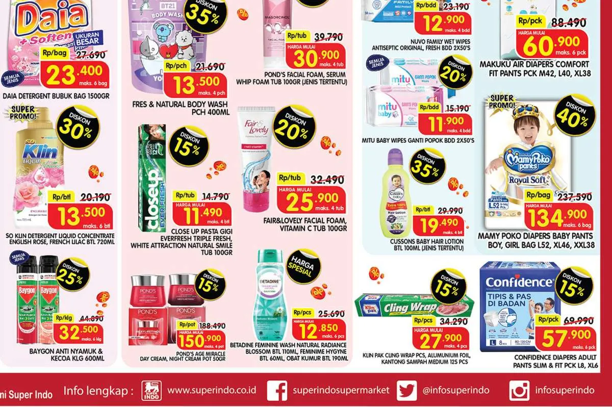 Promo Superindo Weekday 10 Juli 2025, Mamy Poko Diskon 40% Berakhir Hari Ini