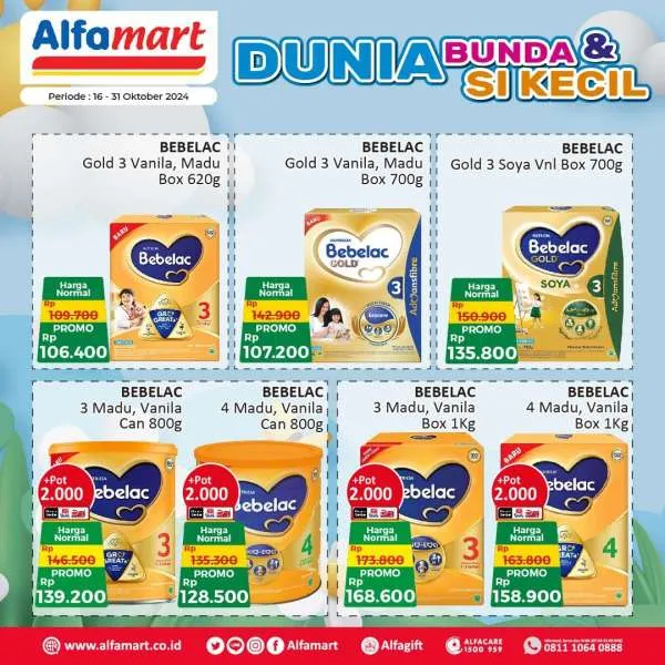 Promo Alfamart Dunia Bunda & Si Kecil Periode 16-31 Oktober 2024