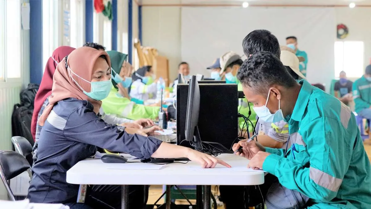 Harita Nickel selesaikan vaksinasi gotong royong 6.000 karyawan di Pulau Obi