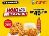 Promo CFC Hoki Awal Bulan Desember, Buy 1 Get 1 Paket Astaga Mulai Rp 49.000-an