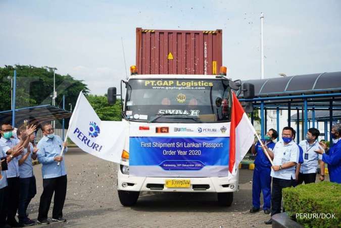 Peruri ekspor 300.000 buku paspor ke Sri Langka 