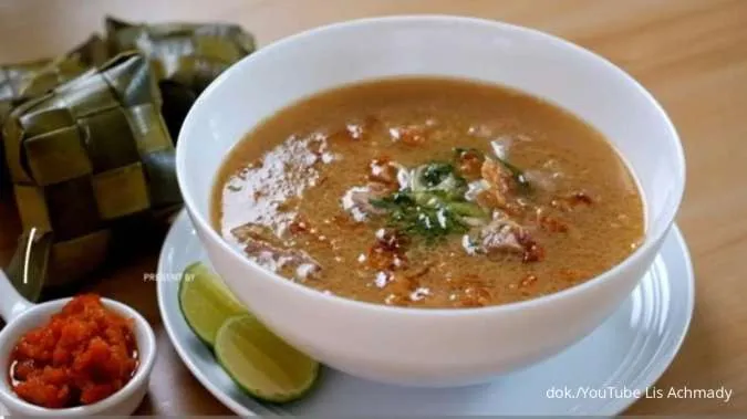 Resep Coto Makassar Daging Empuk, Sajian Lebaran Nikmat dengan Ketupat