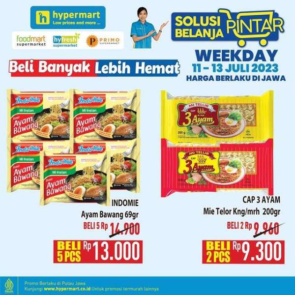 Katalog Promo Hypermart Diskon Weekday Terbaru 11-13 Juli 2023