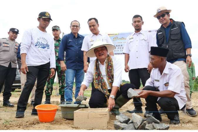 Bukit Asam Bangun PLTS Irigasi untuk 150 Hektar Sawah di Lampung Tengah