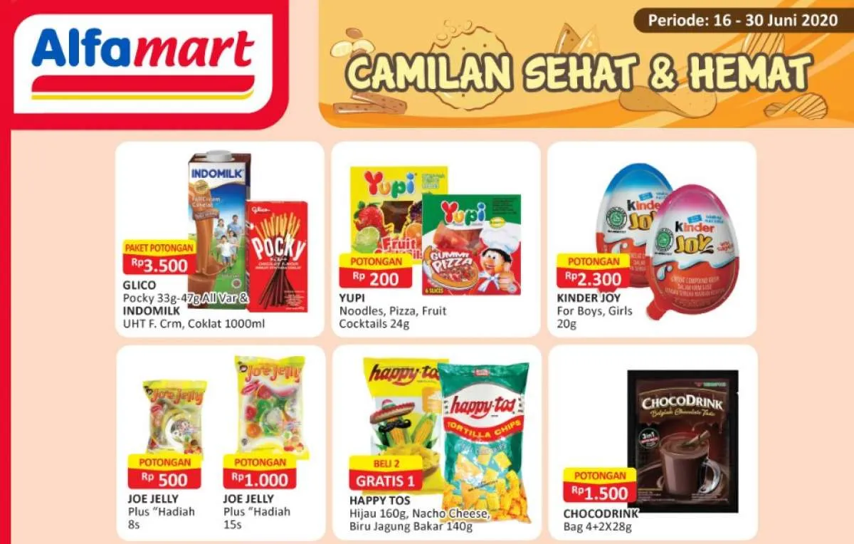 Promo Alfamart bagi yang suka ngemil, diskon khusus camilan!
