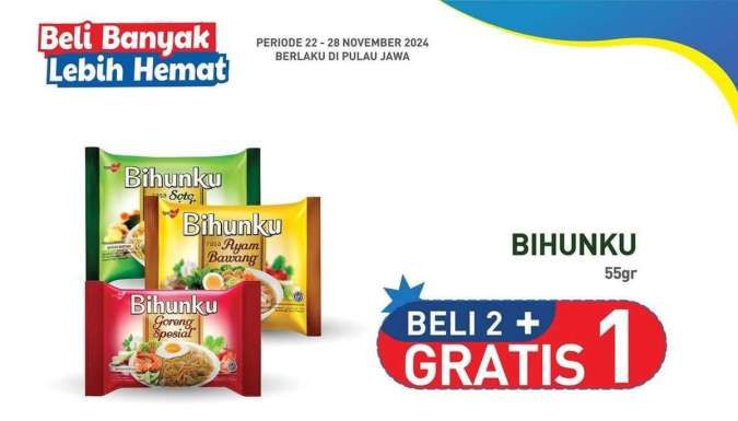 Promo Hypermart Beli Banyak Lebih Hemat 22-28 November 2024, Bihunku Beli 2 Gratis 1