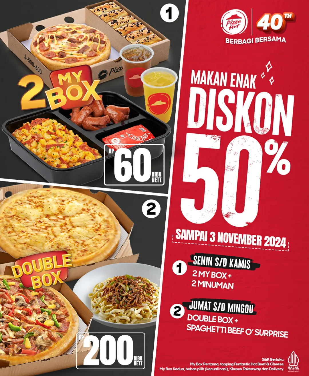 Promo Pizza Hut Diskon 50% Oktober - November 2024