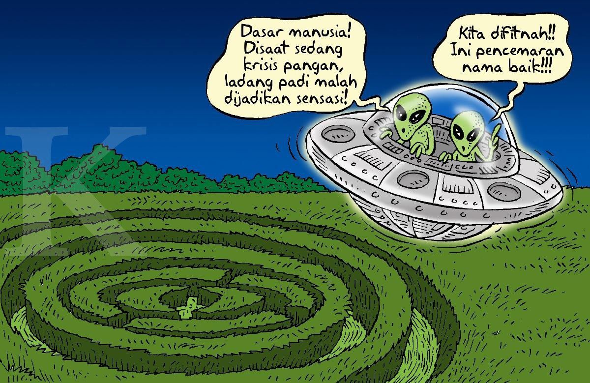 Heboh Crop Circle di Sleman 