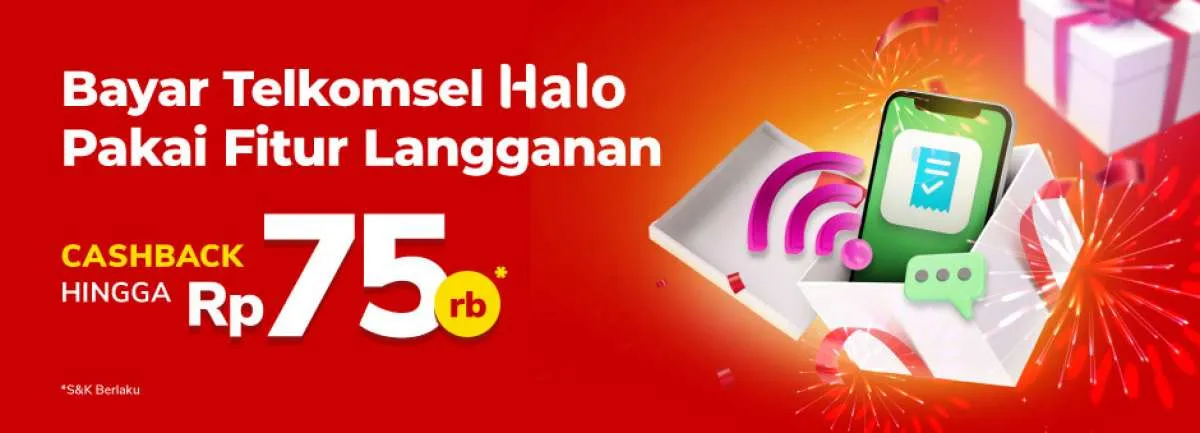 Promo Telkomsel Halo di Tokopedia, Bayar Tagihan Dapat Cashback Rp 75.000
