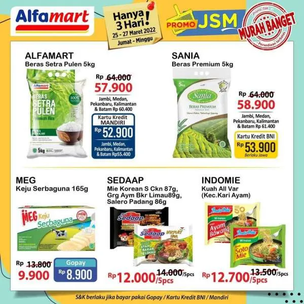 Promo JSM Alfamart Periode 25-27 Maret 2022