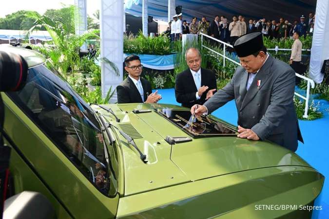 Prabowo Resmikan Peluncuran Kendaraan Listrik Taktis PANDU Produksi PT Pindad