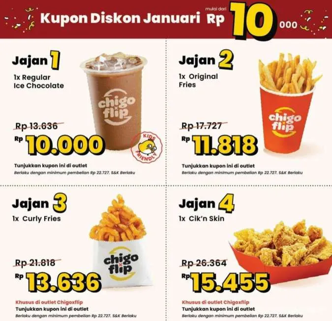 promo Chigo Kupon Diskon Januari Rp 10.000 edisi 2024