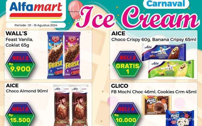 Promo Es Krim di Indomaret-Alfamart, Buy 2 Get 1 & Beli 4 Rp 10.000 Berakhir Hari Ini